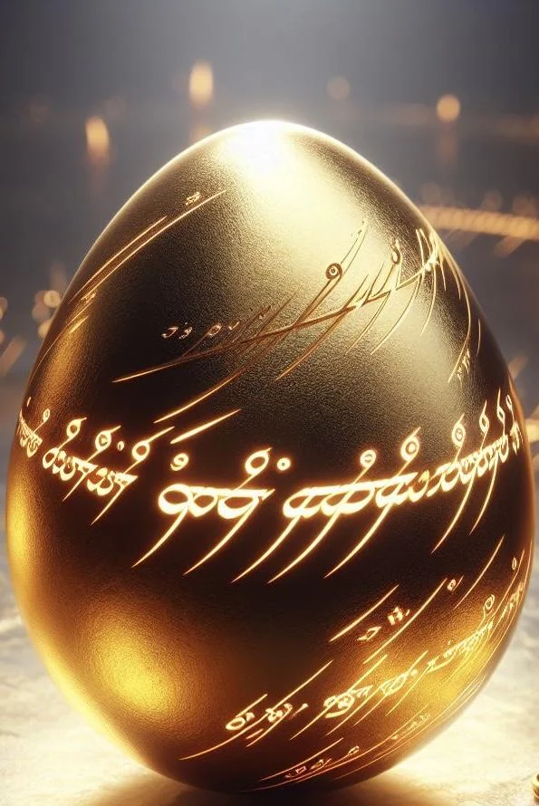 One Egg to rule them all, One Egg to find them, One Egg to bring them all, and in the darkness bind them picture 1 of 1