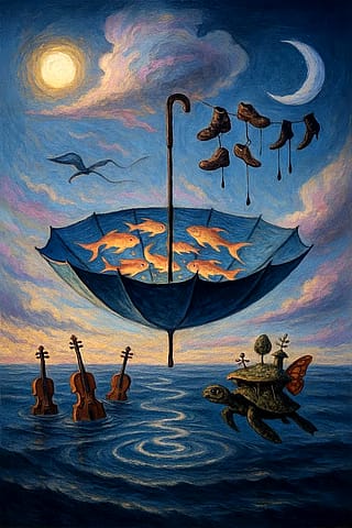 The Sea Dreams in Blue'