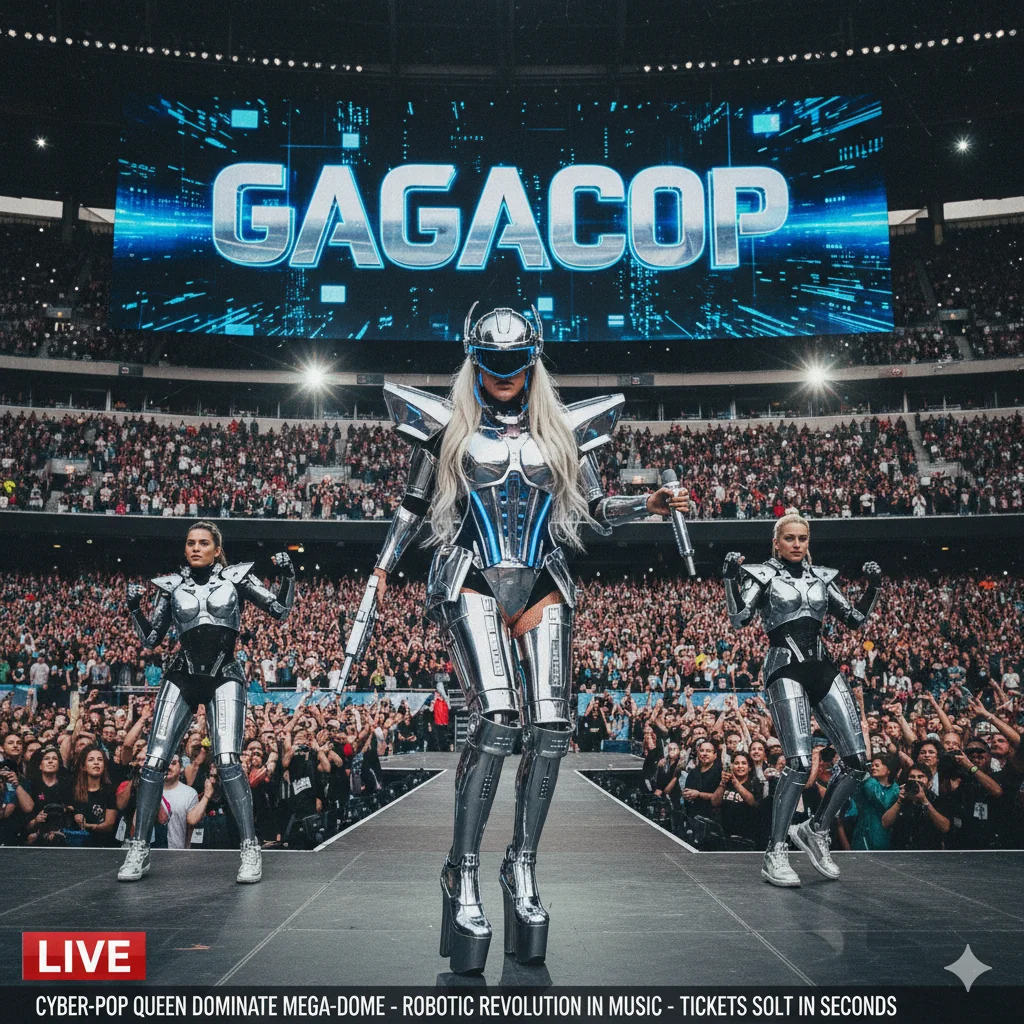 Lady Gagacop is singing Steelface picture 1 of 1