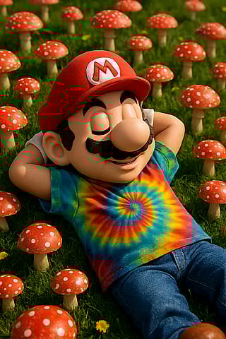 Super chill mario'