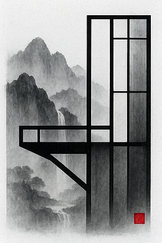 Cantilever in Fog'