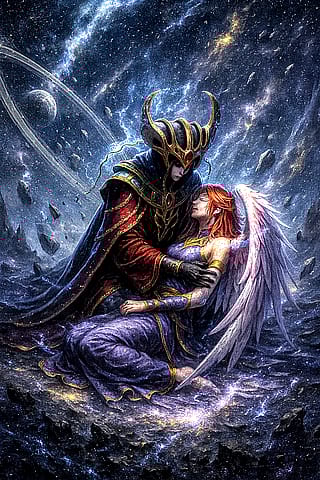 The Cosmo's Queen mourning the death of Moonling Queen LaMoon'