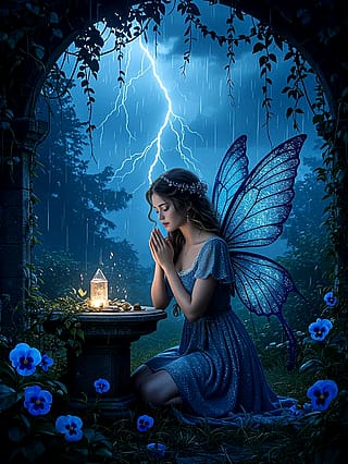 Night Fairy by Starryai'