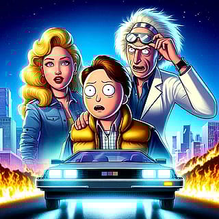Back to the Future / Rick and Morty'
