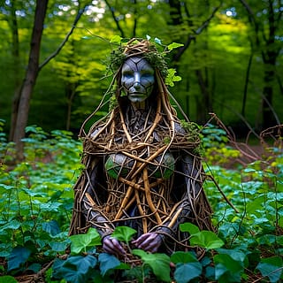 Just after forest meditation'
