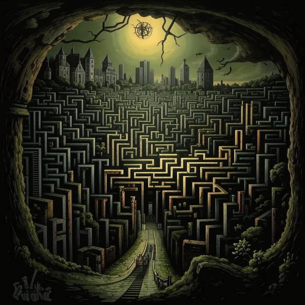 Labyrinth in the dim picture 1 of 1