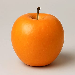 an orange apple'