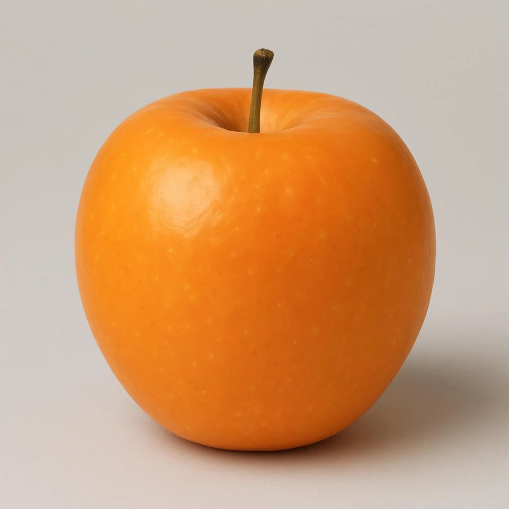 an orange apple picture 1 of 1