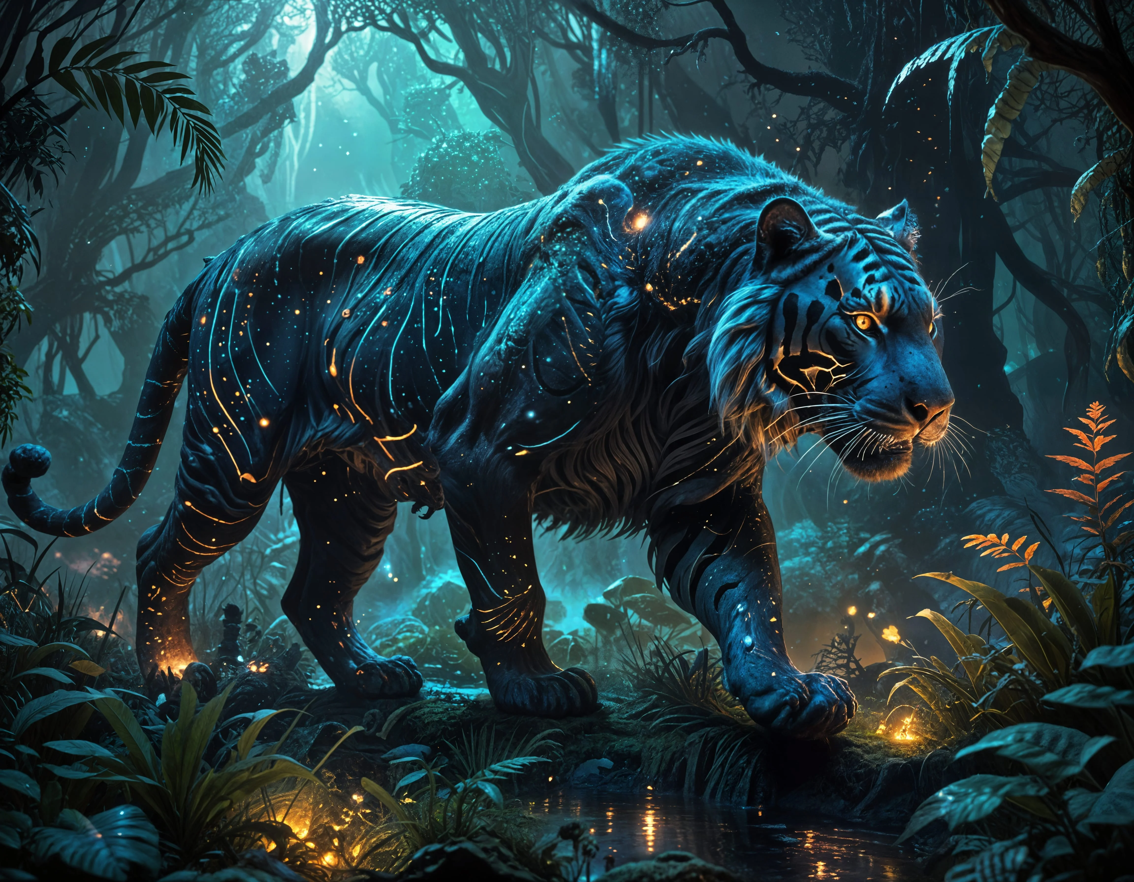 Glowing Runes Tiger picture 1 of 3