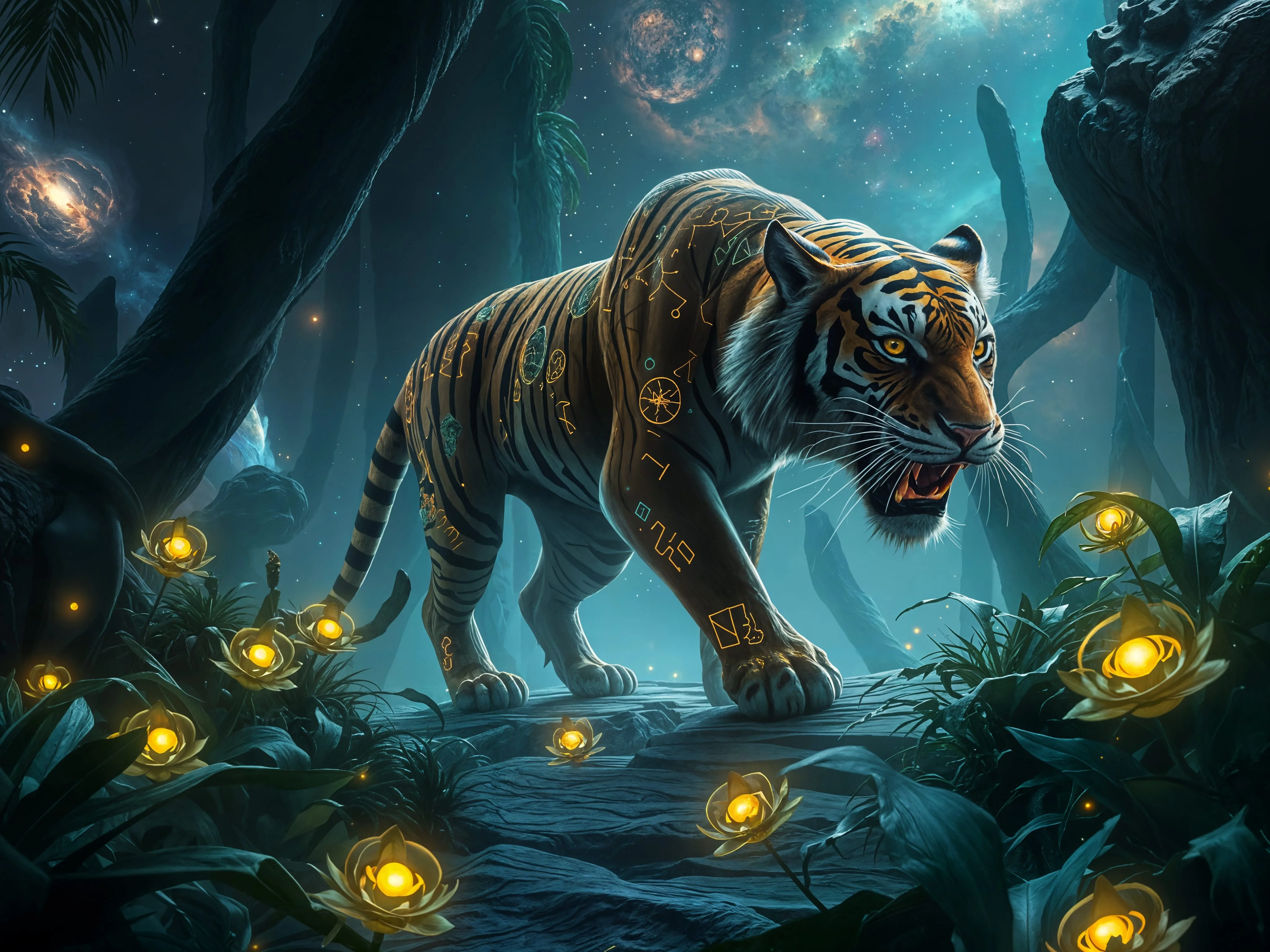 Glowing Runes Tiger picture 2 of 3