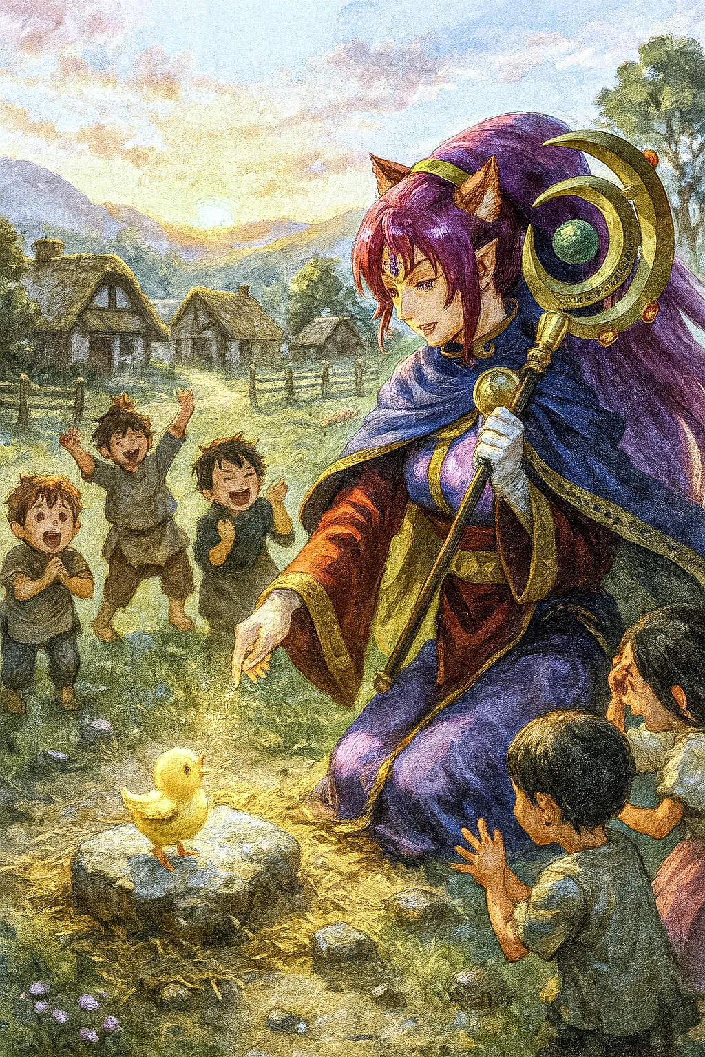 Magician of Faithfulness blessing the little children lucky charm chick picture 1 of 1