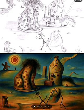 ChatGPT turned my mid-2000's teenage drawings into oil paintings'
