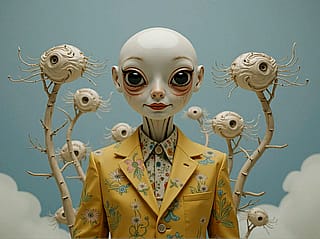 Surreal Floral Humanoid'