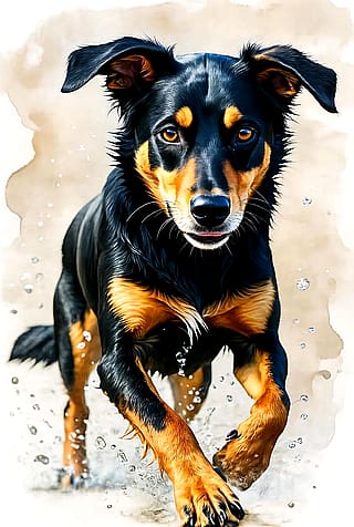 A beautiful dog'