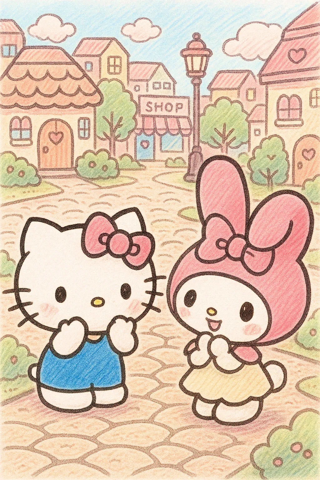 Hello Kitty and My Melody picture 1 of 1