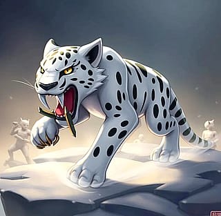 Snow leopard hybrid'