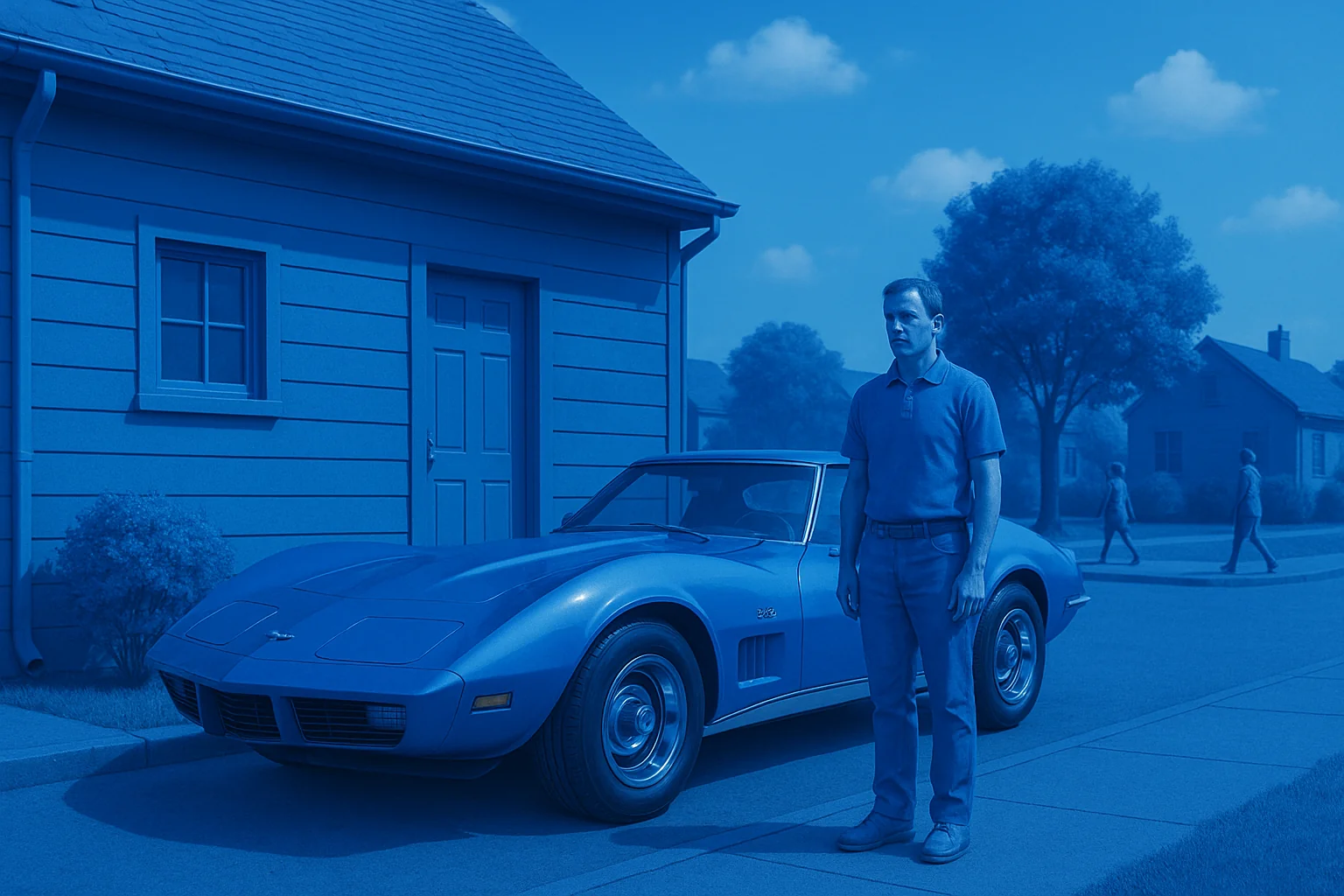 Blue his house, with a blue little window, and a blue Corvette, and everything is blue for him, and his house, and everybody around because he ain't got, no one, to listen... Except the indicator. Make that orange... picture 1 of 1