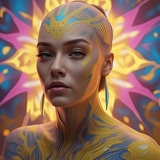 Blue Sunset Crowned In Halo'