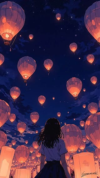 Endless Wishes Paint the Sky / Phone Wallpaper Archives'
