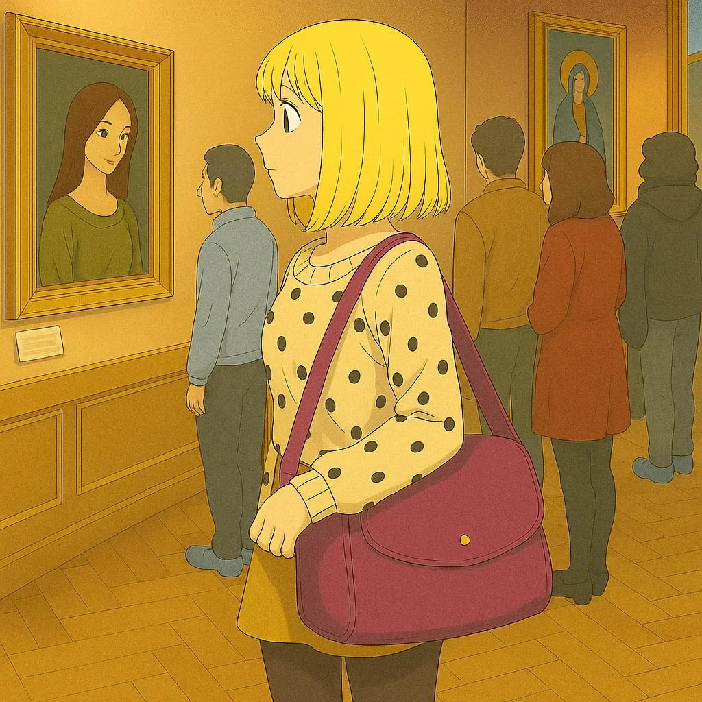 Kanako Sasa visits the Ukrainian art museum picture 1 of 1