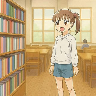 Kanako Sasa entered the reading room of a library'