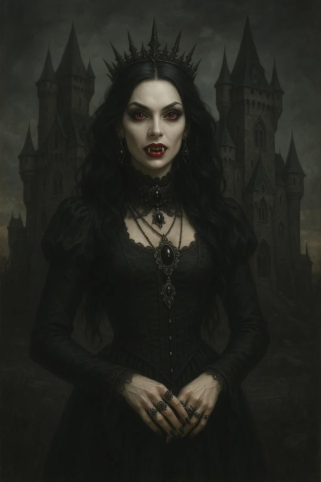 Vampire woman at her Castle picture 1 of 1