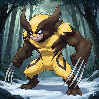 Wolverine as a Pokémon by Gemini'