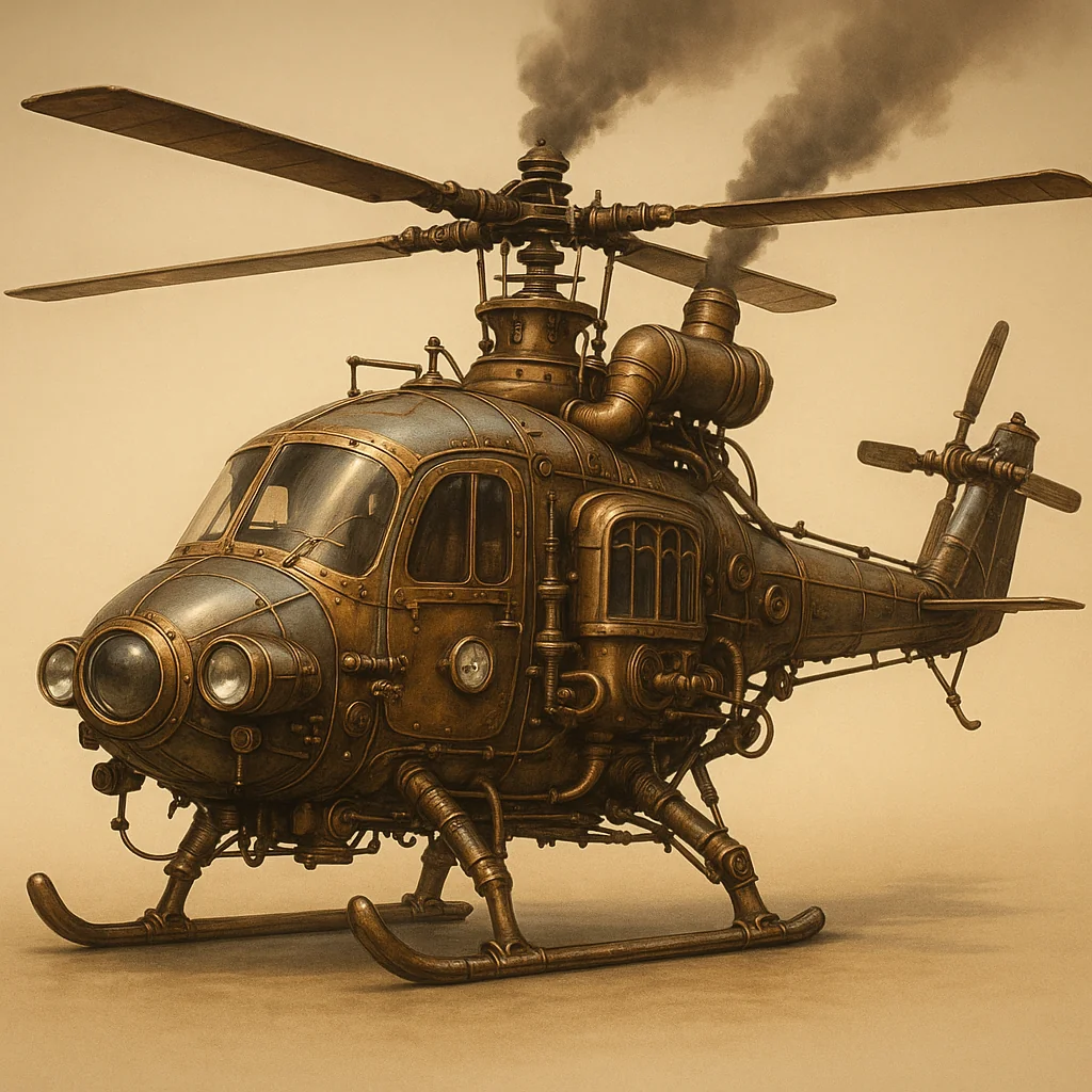 Steam punk helicopter picture 1 of 1