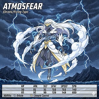 Atmosfear, the Storm Pokémon based ton Storm of the X-Men'