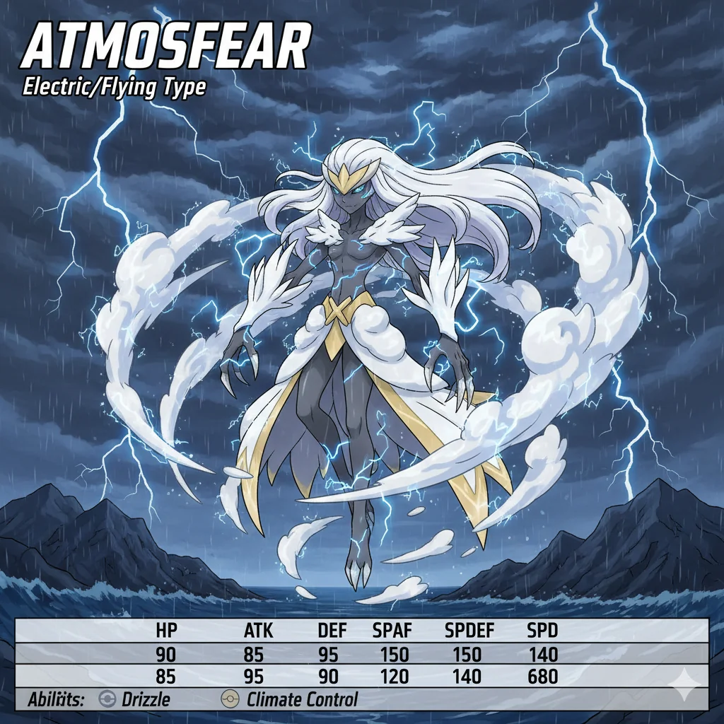 Atmosfear, the Storm Pokémon based ton Storm of the X-Men picture 1 of 1