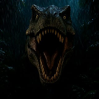 Stayed up a little past my bed time watching Jurassic Park'