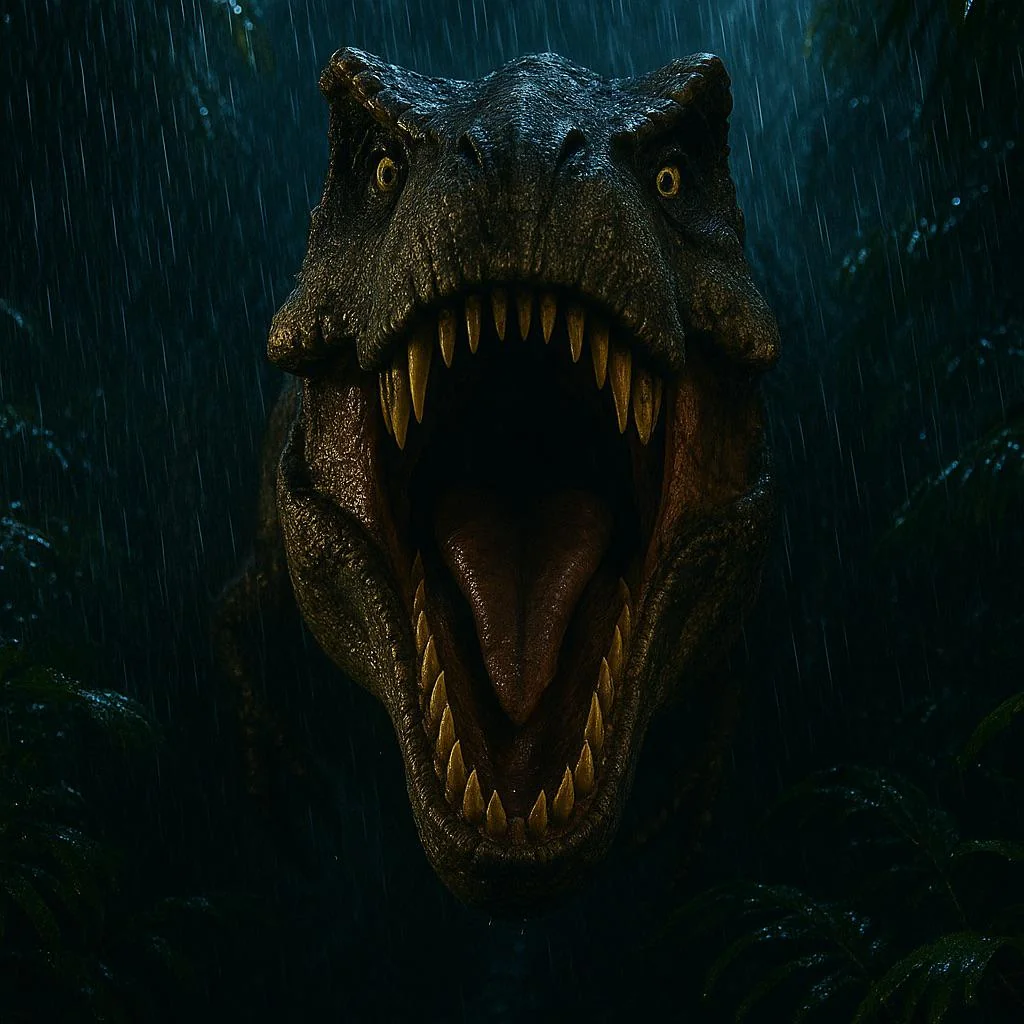 Stayed up a little past my bed time watching Jurassic Park picture 1 of 1
