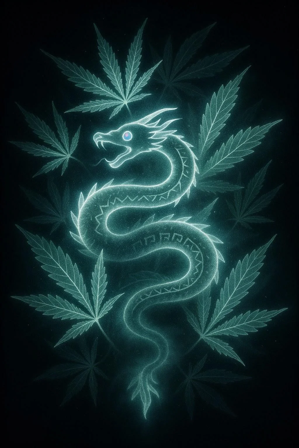 Quetzal Leaf Luminogram picture 1 of 1