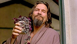 The Dude holding a Wandering Dude'