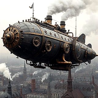 Steampunk Airship - DeepAI'