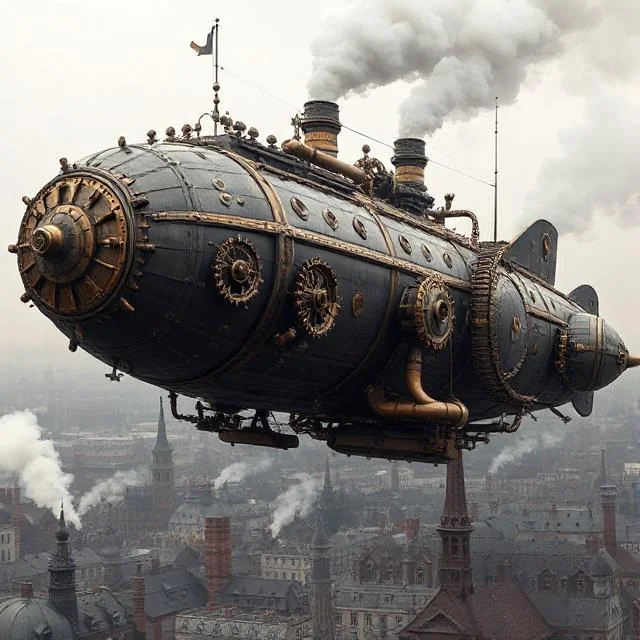 Steampunk Airship - DeepAI picture 1 of 1