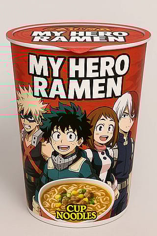 If My Hero Academia had a ramen cup'