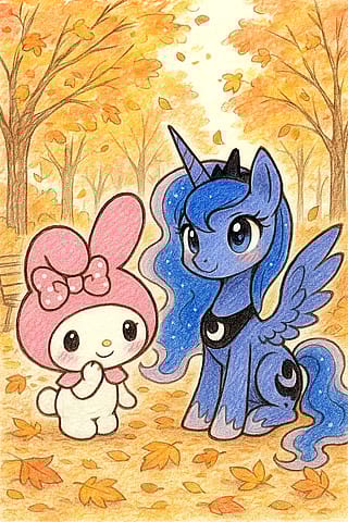My Melody and Princess Luna'