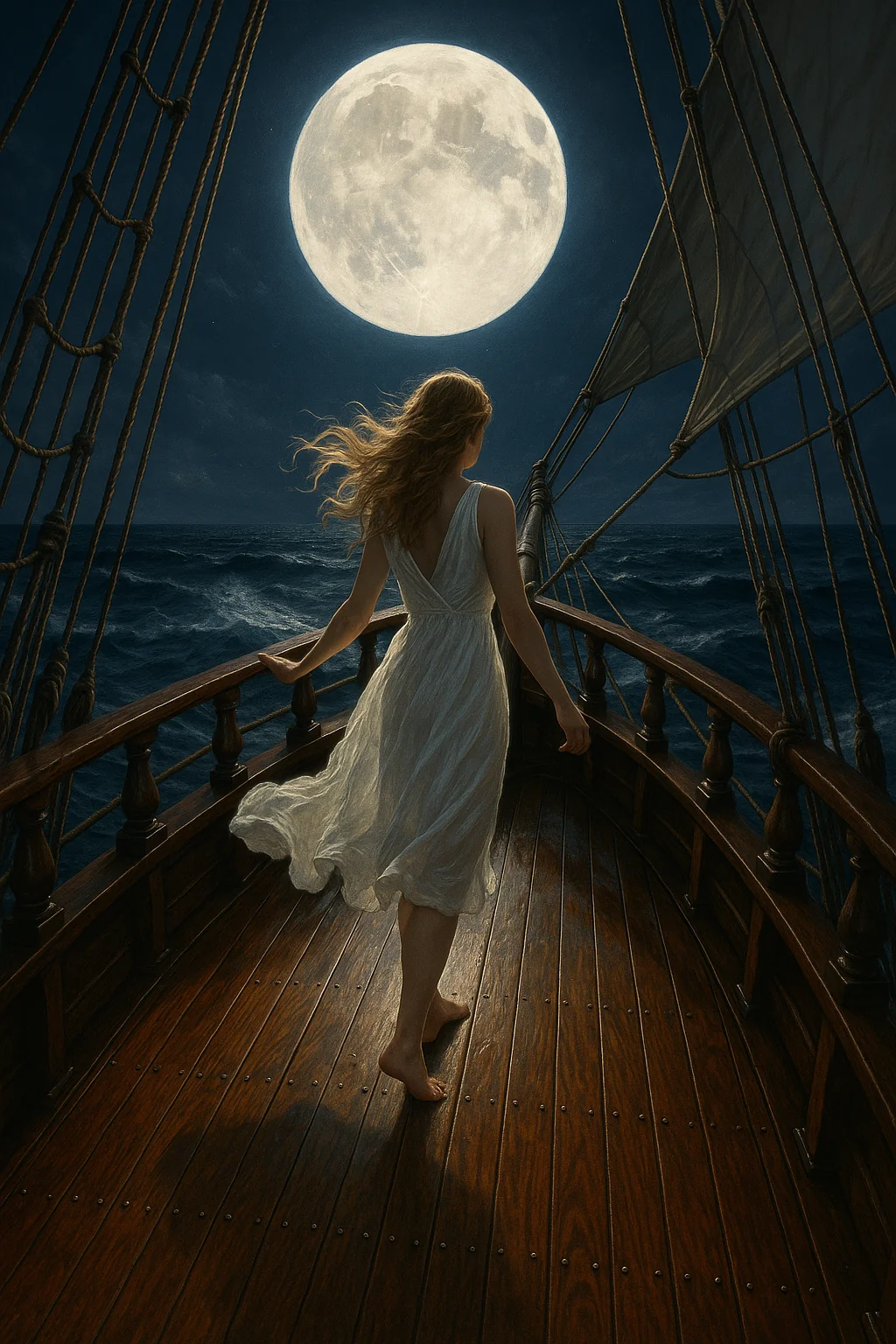Stormy Water - big Moon picture 1 of 1