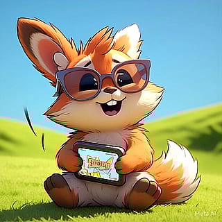 Cute cartoon style small furry'