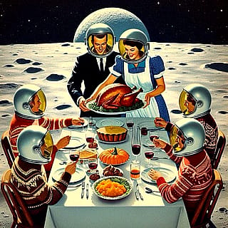 Retro futuristic Thanksgiving..'