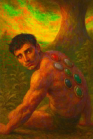 Lucipher at the moment of Creation'