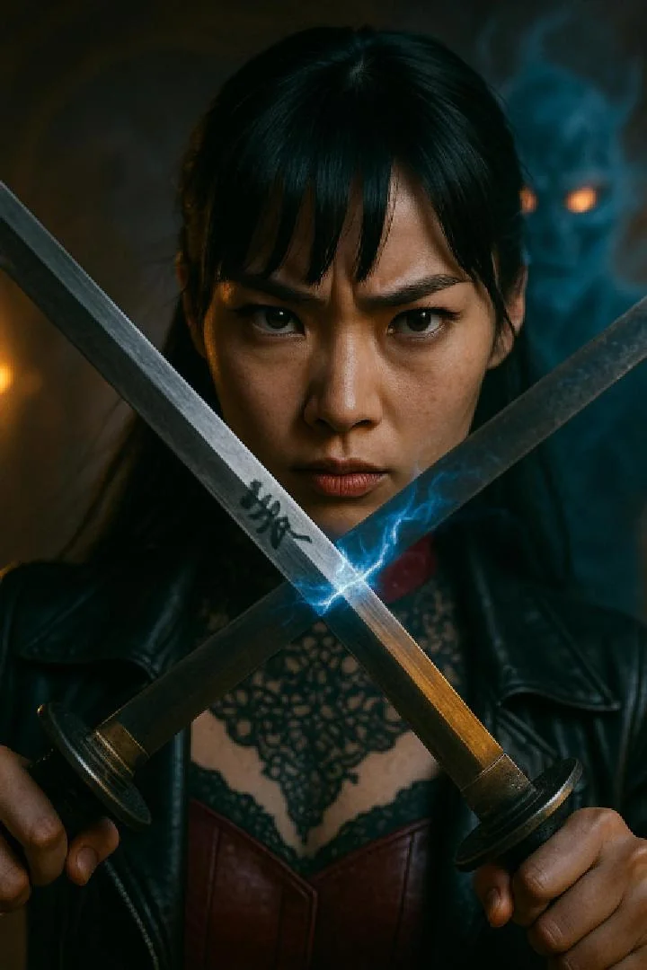 Japanese Katana-Lady fights against Ghost-Warriors picture 1 of 1