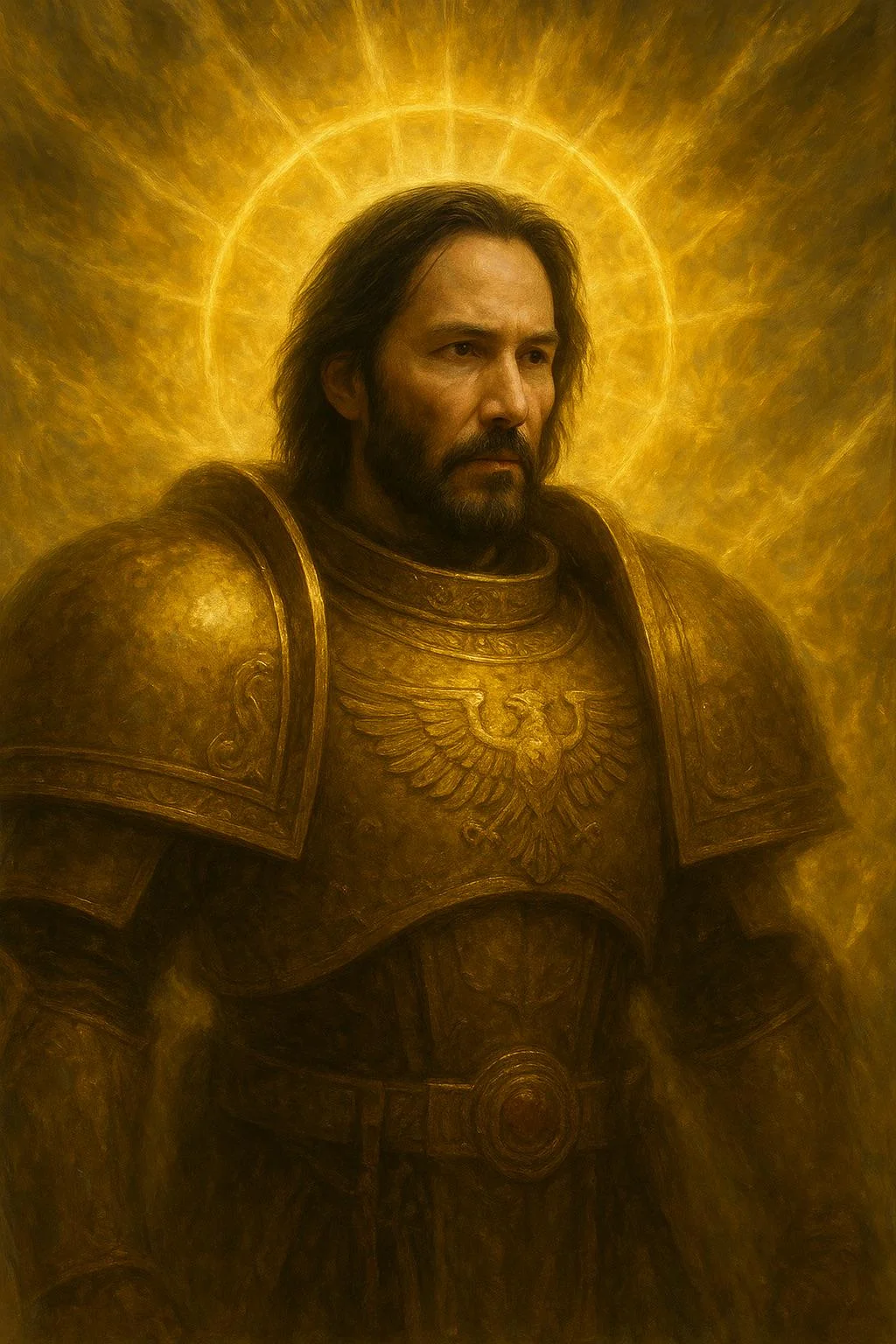Keanu Reeves as God Emperor from Warhammer 40k picture 1 of 1