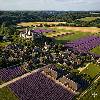 old countryside village'