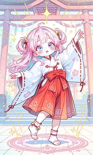 Cute miko made with pixai.art'