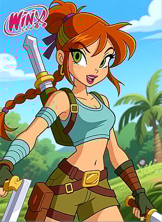 Lara Croft as a Winx Fairy'