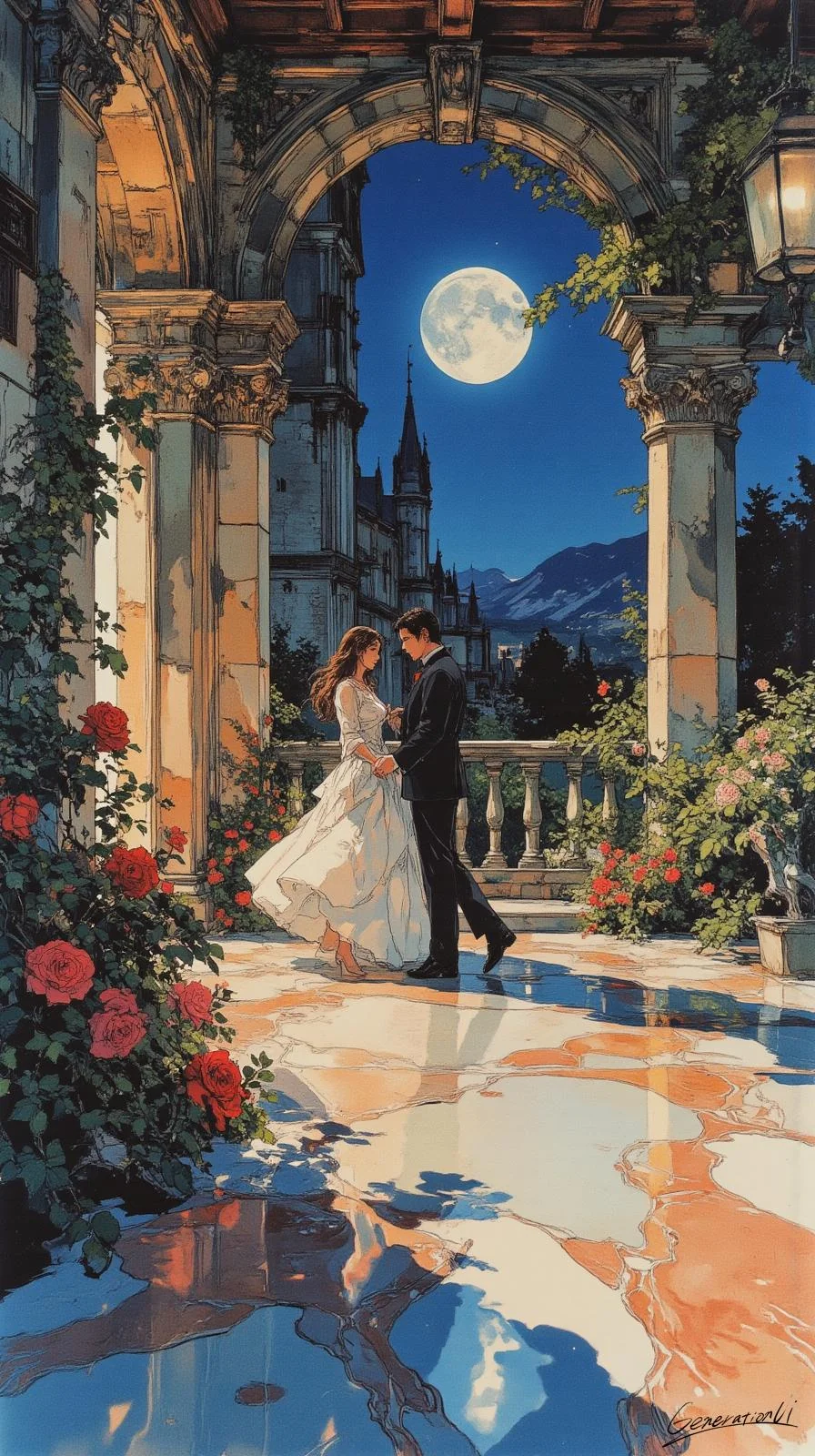 Romance at the Old Castle / Phone Wallpaper Archives picture 1 of 1