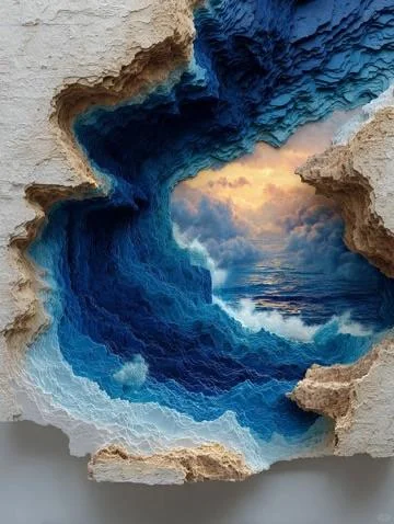 The ocean begins to breathe🌊 Created by Textideo Wan2.5 model picture 1 of 2