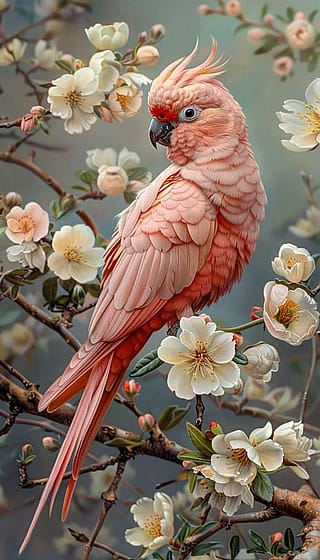 Pink Girl Parrot'